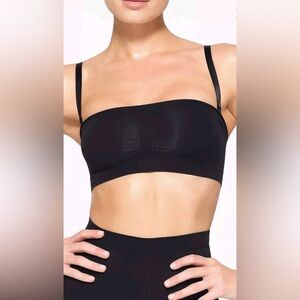 SKIMS Sheer Sculpt Bandeau Seamless Bra Black Women’s